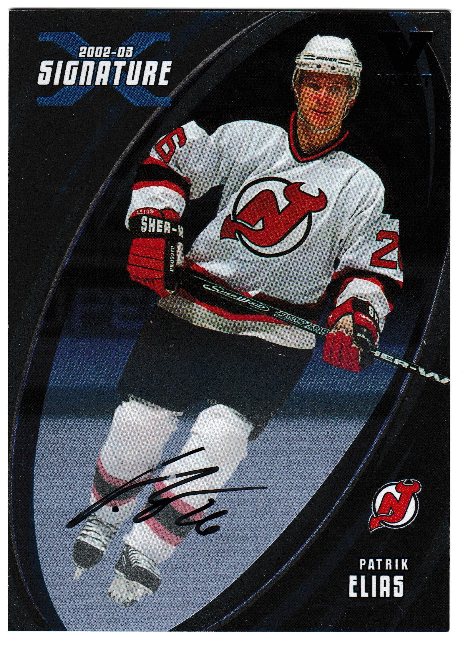 2002-03 BAP Signature Series Autographs #157 Patrik Elias SP VAULT (image for) 2002-03 BAP Signature Series Autographs #157 Patrik Elias SP VAULT