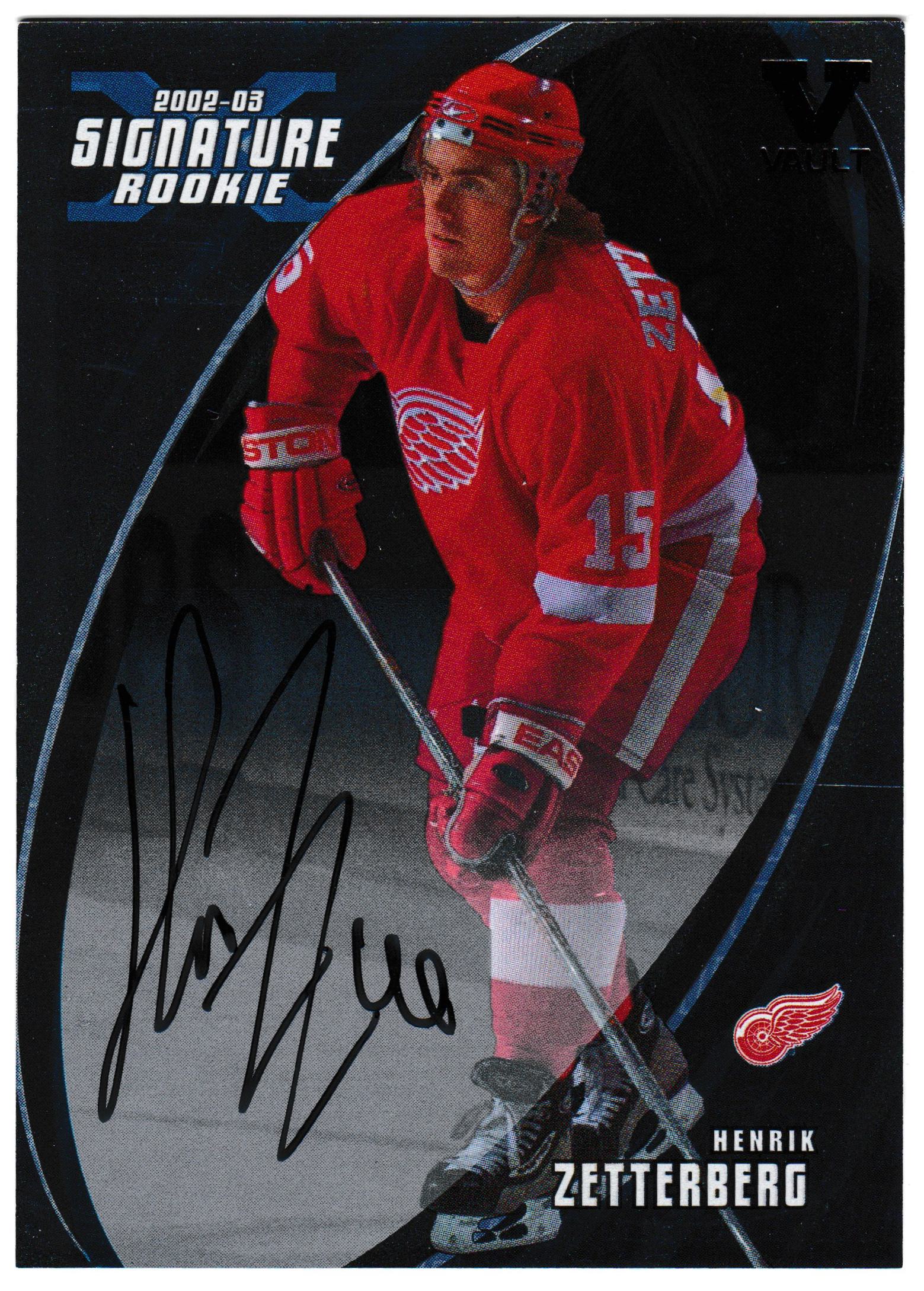 2002-03 BAP Signature Series Autographs #190 Henrik Zetterberg - RC Year (image for) 2002-03 BAP Signature Series Autographs #190 Henrik Zetterberg - RC Year