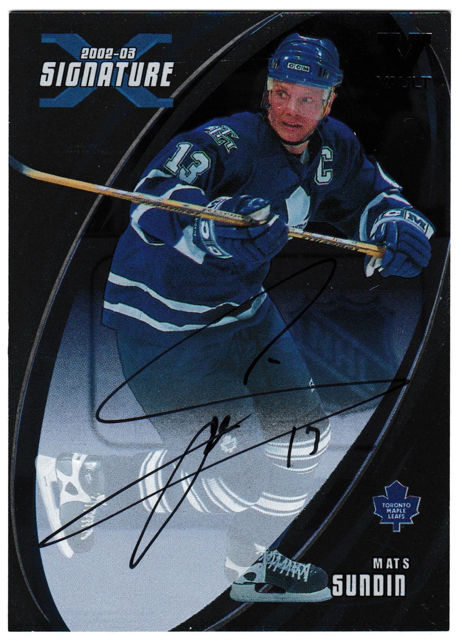 2002-03 BAP Signature Series Autographs #119 Mats Sundin SP (image for) 2002-03 BAP Signature Series Autographs #119 Mats Sundin SP