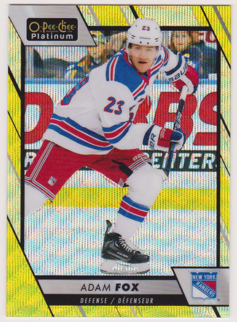 (image for) 2023-24 O-Pee-Chee Platinum Neon Yellow Surge #45 Adam Fox