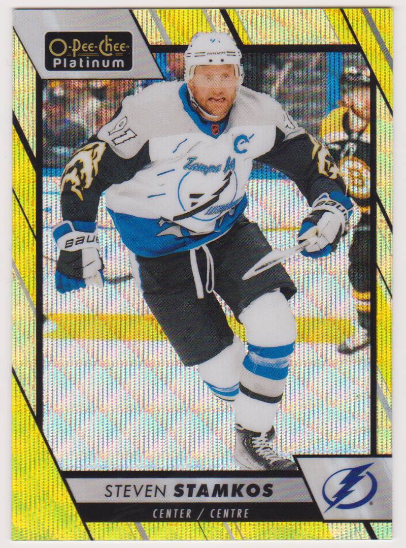 (image for) 2023-24 O-Pee-Chee Platinum Neon Yellow Surge #76 Steven Stamkos
