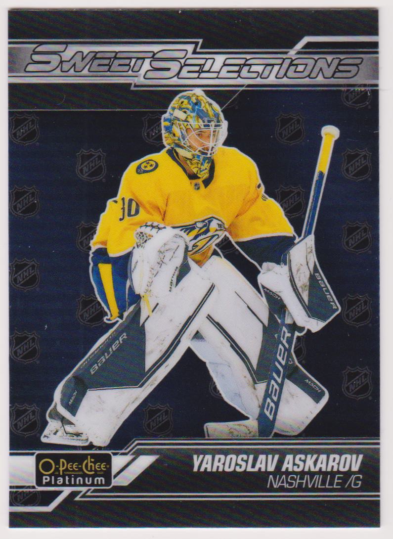 2023-24 O-Pee-Chee Platinum Sweet Selections #SS15 Yaroslav Askarov - RC Year (image for) 2023-24 O-Pee-Chee Platinum Sweet Selections #SS15 Yaroslav Askarov - RC Year