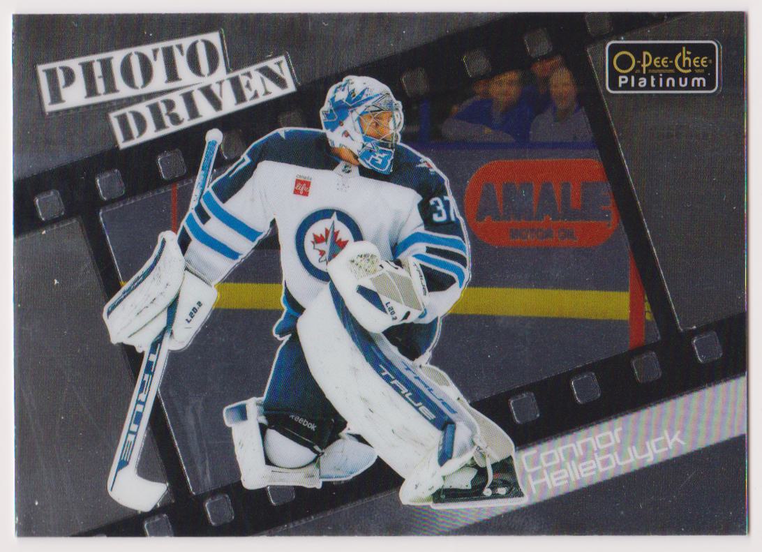(image for) 2023-24 O-Pee-Chee Platinum Photo Driven #PD10 Connor Hellebuyck