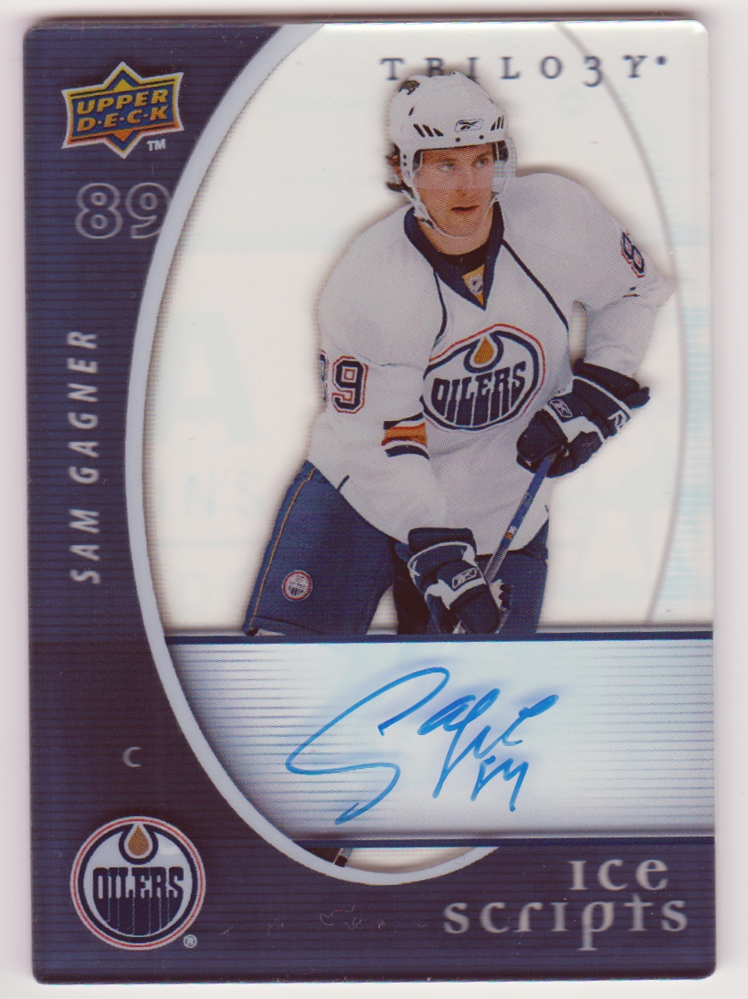 (image for) 2008-09 Upper Deck Trilogy Ice Scripts #ISSG Sam Gagner