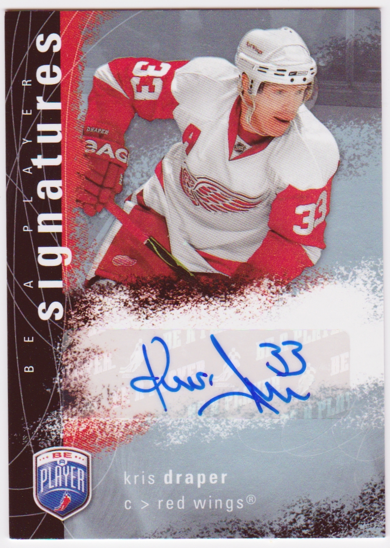 2007-08 Be A Player Signatures #SKD Kris Draper (image for) 2007-08 Be A Player Signatures #SKD Kris Draper
