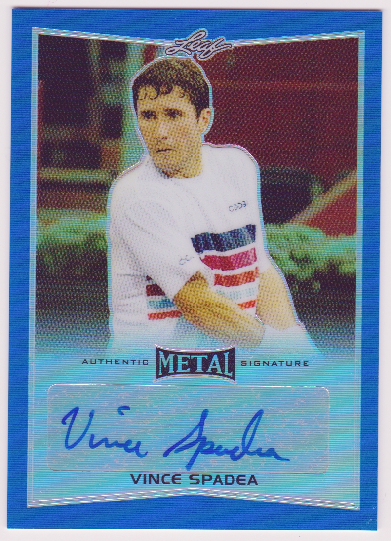 2016 Leaf Metal Tennis Blue #BAVS1 Vince Spadea 25/50 AUTO (image for) 2016 Leaf Metal Tennis Blue #BAVS1 Vince Spadea 25/50 AUTO