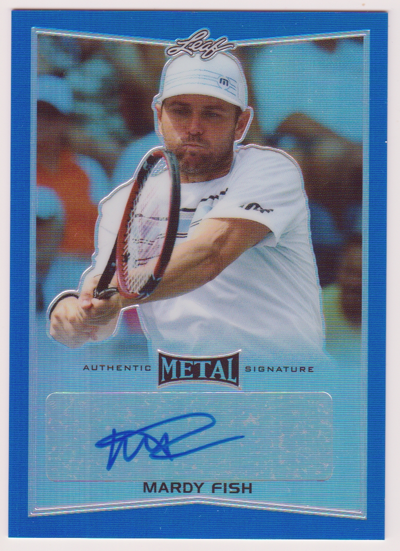 2016 Leaf Metal Tennis Blue #BAMF1 Mardy Fish 12/25 AUTO (image for) 2016 Leaf Metal Tennis Blue #BAMF1 Mardy Fish 12/25 AUTO