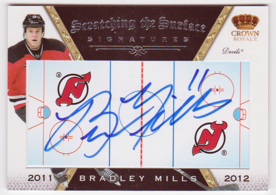 (image for) 2011-12 Crown Royale Scratching The Surface Signatures #15 Brad Mills