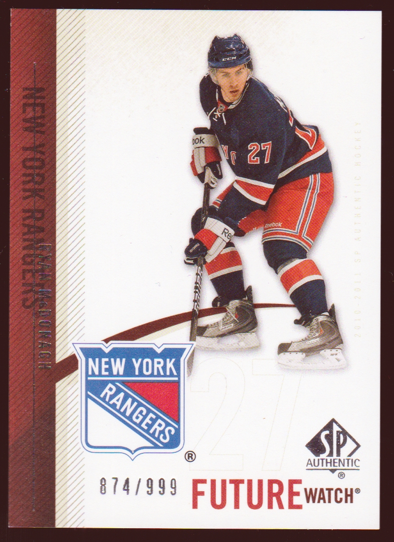 (image for) 2010-11 SP Authentic #247 Ryan McDonagh RC 874/999