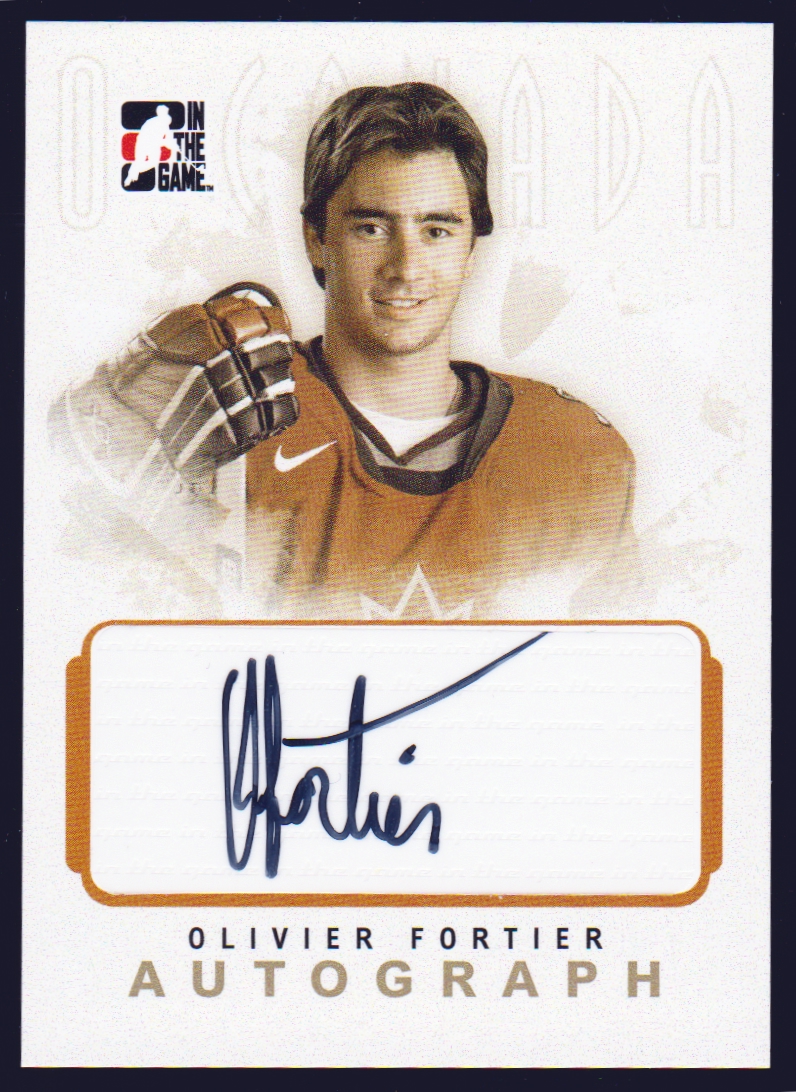 (image for) 2007-08 ITG O Canada Autographs #AOF Olivier Fortier