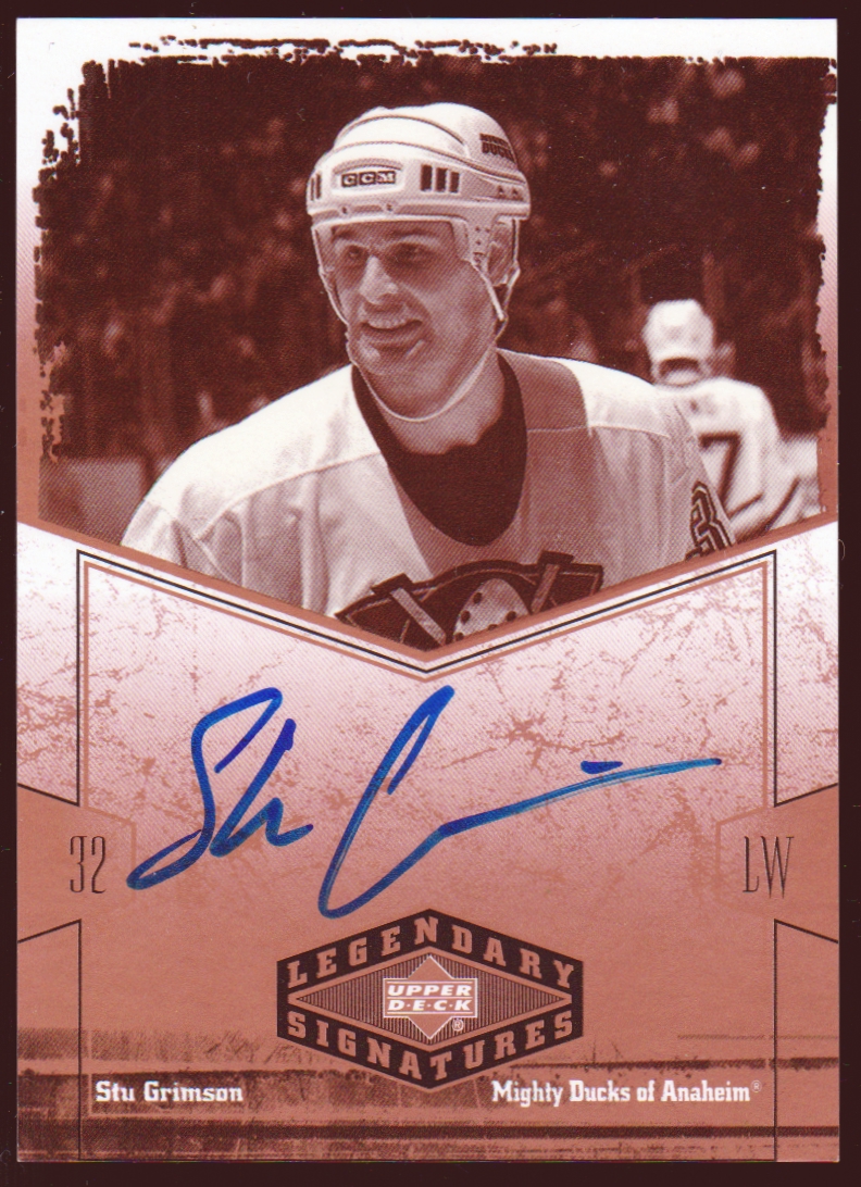 (image for) 2004-05 UD Legendary Signatures Autographs #SG Stu Grimson