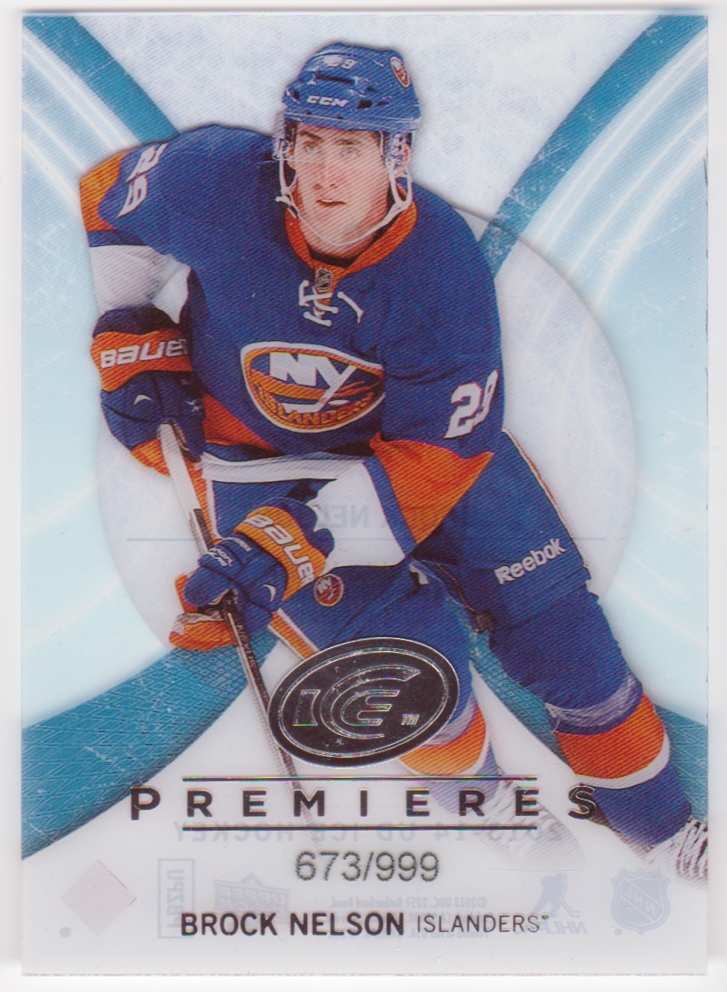 2013-14 Upper Deck Ice #60 Brock Nelson 673/999 RC (image for) 2013-14 Upper Deck Ice #60 Brock Nelson 673/999 RC
