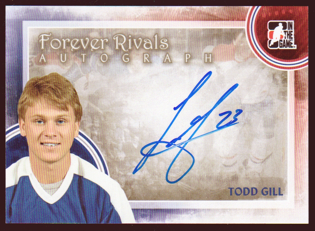 (image for) 2012-13 ITG Forever Rivals Autographs #ATG Todd Gill