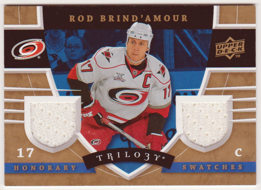 (image for) 2008-09 Upper Deck Trilogy Honorary Swatches #HSBD Rod Brind'Amour - Jerseys