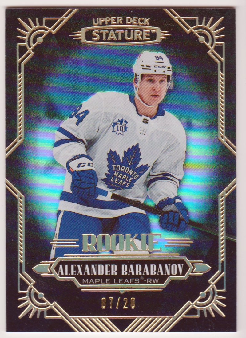 (image for) 2020-21 Upper Deck Stature Black #126 Alexander Barabanov 07/20 - RC Year