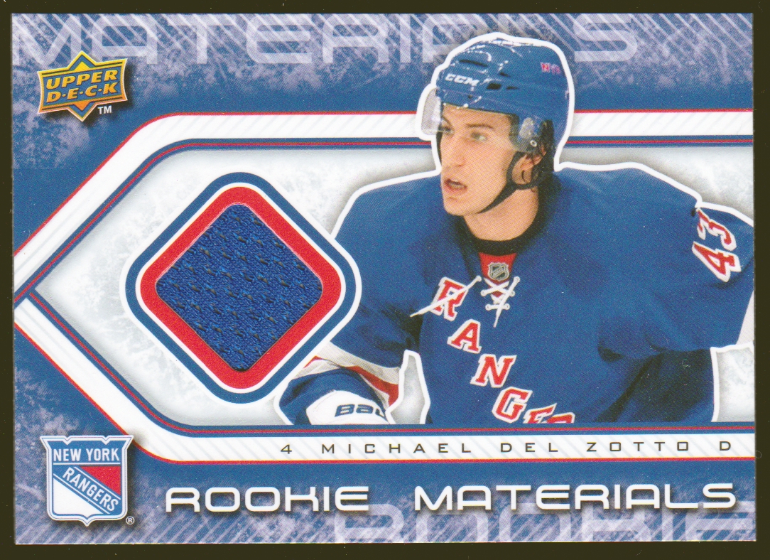(image for) 2009-10 Upper Deck Rookie Materials #RMMD Michael Del Zotto RC YEAR