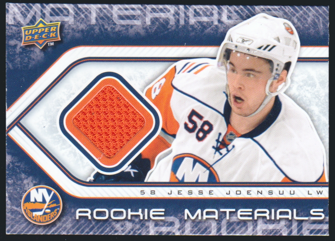 2009-10 Upper Deck Rookie Materials #RMJJ Jesse Joensuu RC YEAR (image for) 2009-10 Upper Deck Rookie Materials #RMJJ Jesse Joensuu RC YEAR