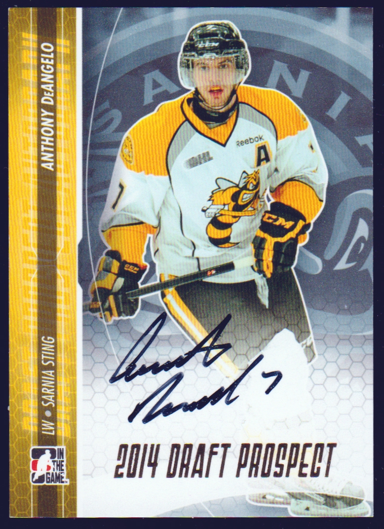 (image for) 2014-15 ITG Draft Prospects Autographs Gold #AAD2 Anthony DeAngelo