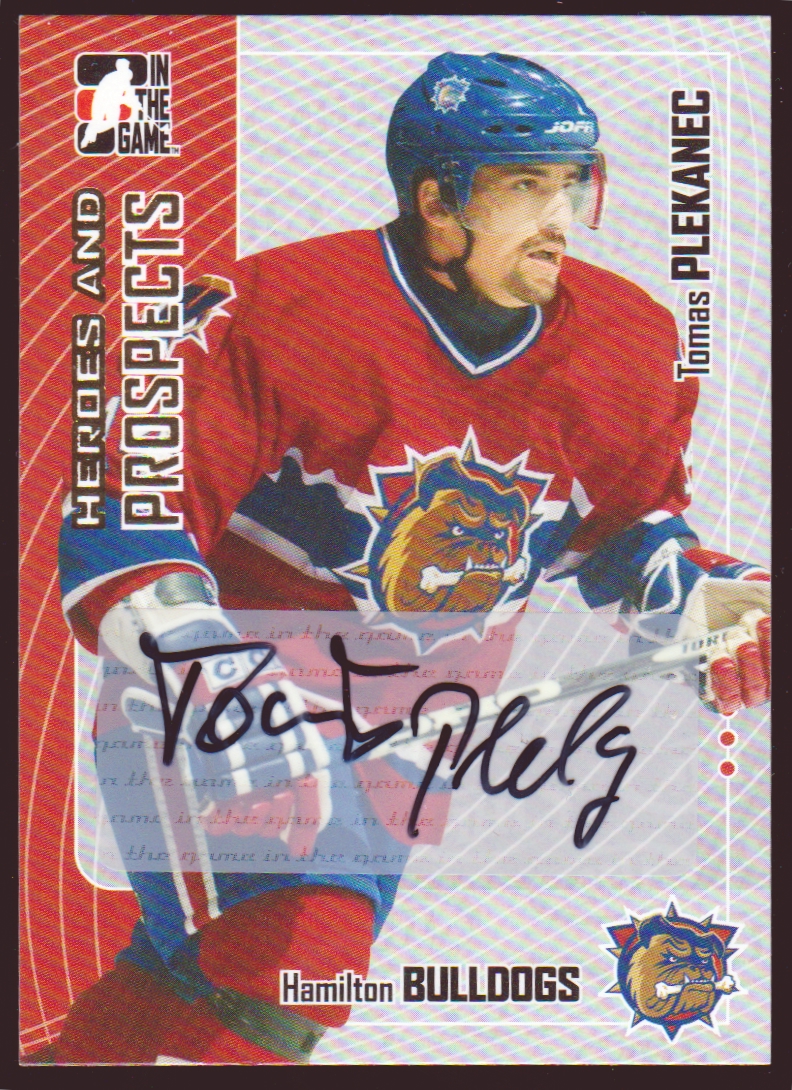 (image for) 2005-06 ITG Heroes and Prospects Autographs #ATPC Tomas Plekanec