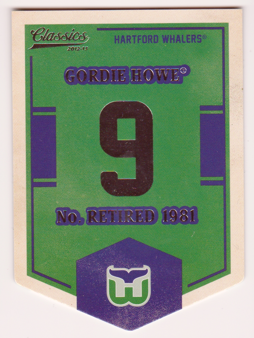 (image for) 2012-13 Classics Signatures Banner Numbers #4 Gordie Howe SP