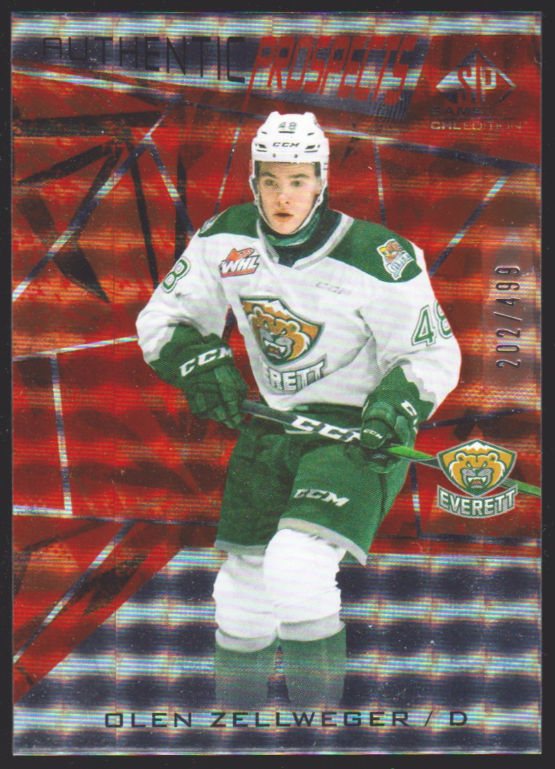 (image for) 2021-22 SP Game Used CHL Orange #27 Olen Zellweger