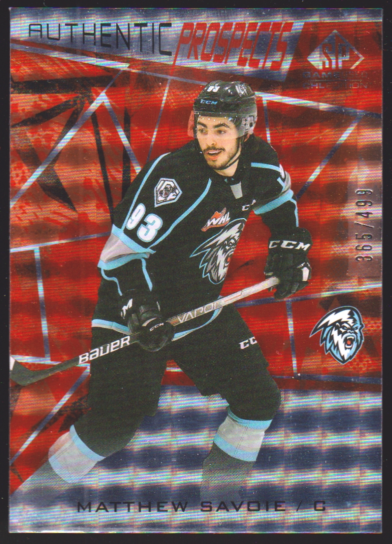 (image for) 2021-22 SP Game Used CHL Orange #55 Matthew Savoie