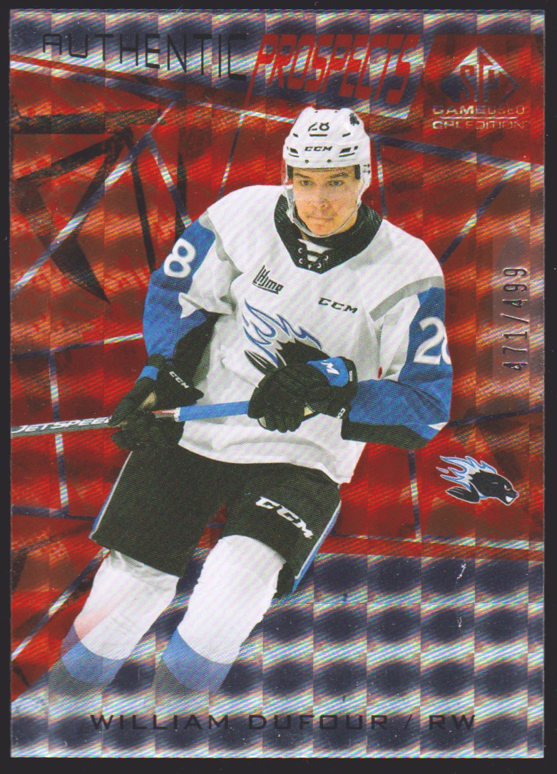 (image for) 2021-22 SP Game Used CHL Orange #67 William Dufour