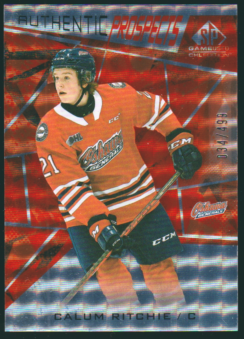 (image for) 2021-22 SP Game Used CHL Orange #19 Calum Ritchie