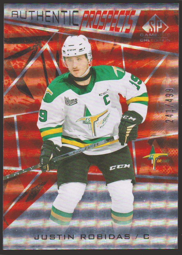 (image for) 2021-22 SP Game Used CHL Orange #51 Justin Robidas