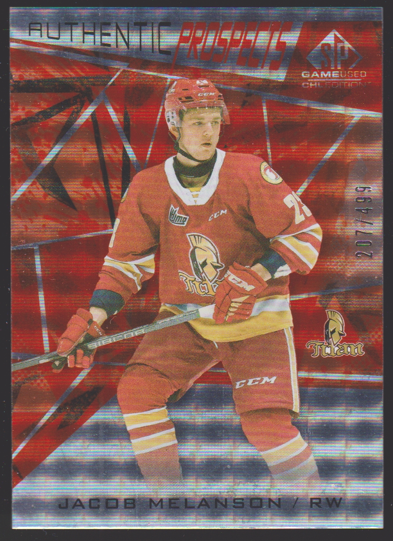 (image for) 2021-22 SP Game Used CHL Orange #64 Jacob Melanson