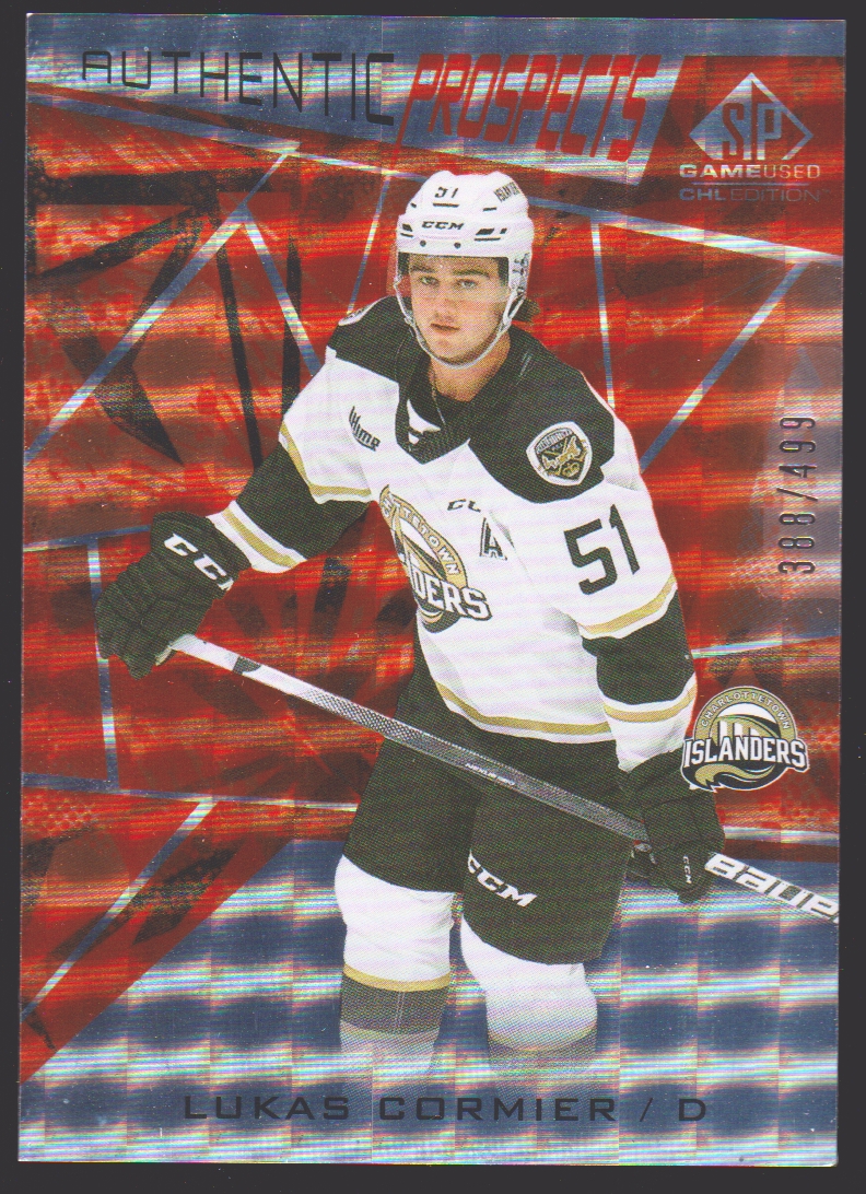 (image for) 2021-22 SP Game Used CHL Orange #59 Lukas Cormier