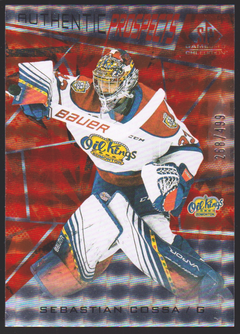(image for) 2021-22 SP Game Used CHL Orange #15 Sebastian Cossa
