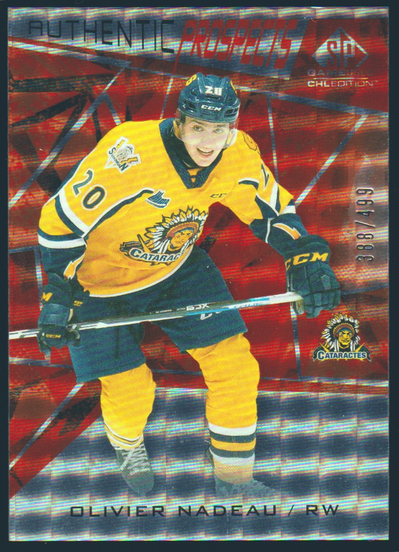 (image for) 2021-22 SP Game Used CHL Orange #24 Olivier Nadeau