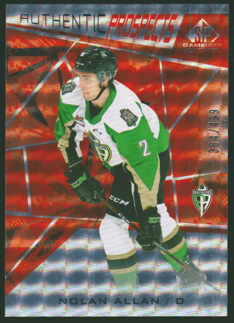 (image for) 2021-22 SP Game Used CHL Orange #10 Nolan Allan