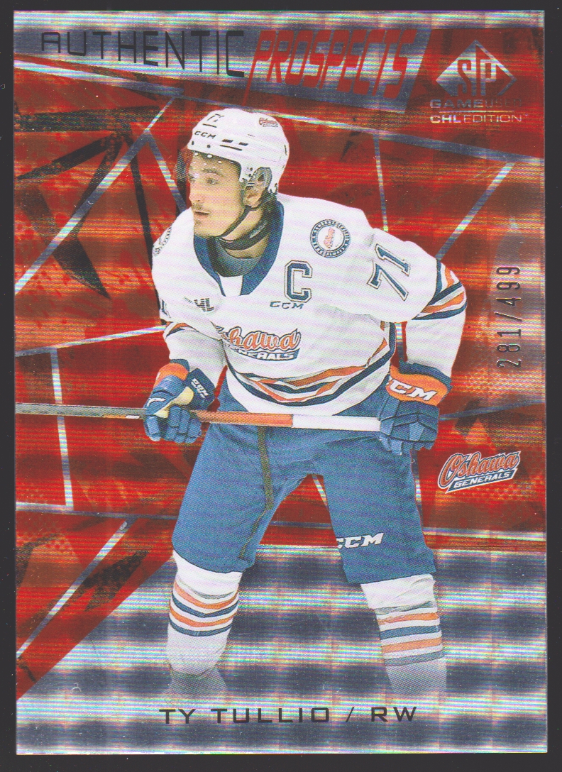 (image for) 2021-22 SP Game Used CHL Orange #23 Tyler Tullio