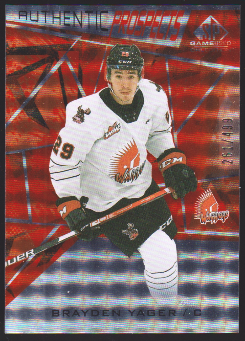 (image for) 2021-22 SP Game Used CHL Orange #65 Brayden Yager