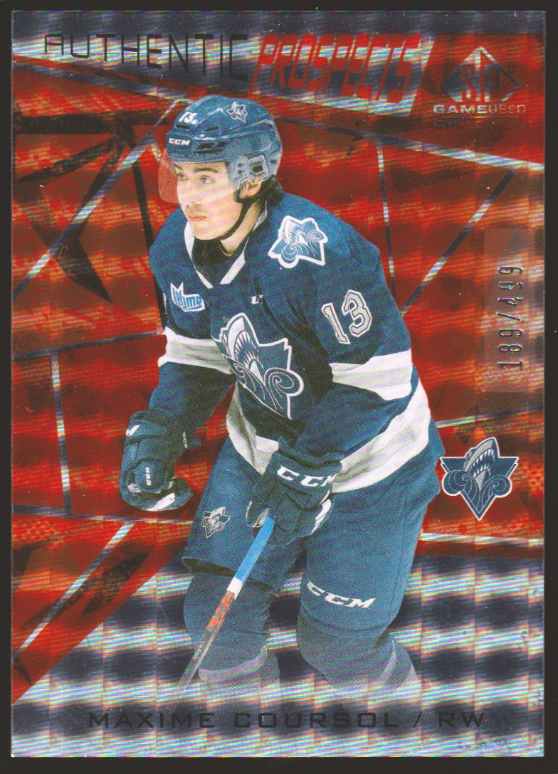 (image for) 2021-22 SP Game Used CHL Orange #16 Maxime Coursol