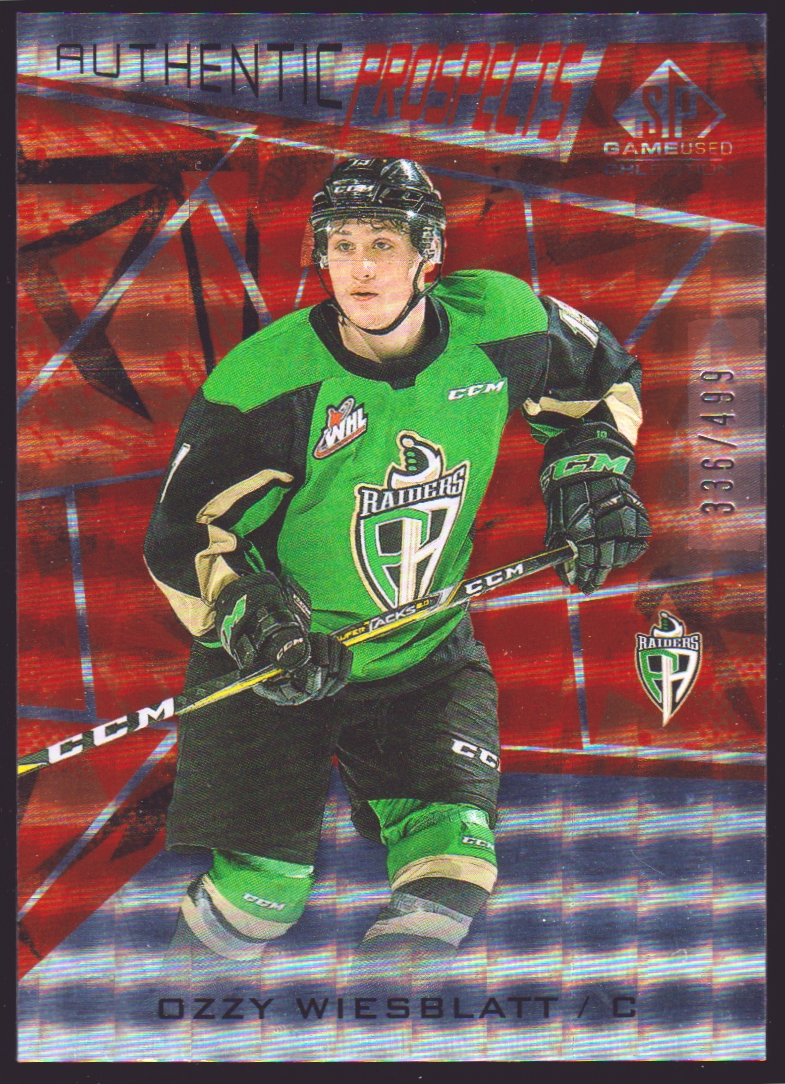 (image for) 2021-22 SP Game Used CHL Orange #45 Ozzy Wiesblatt