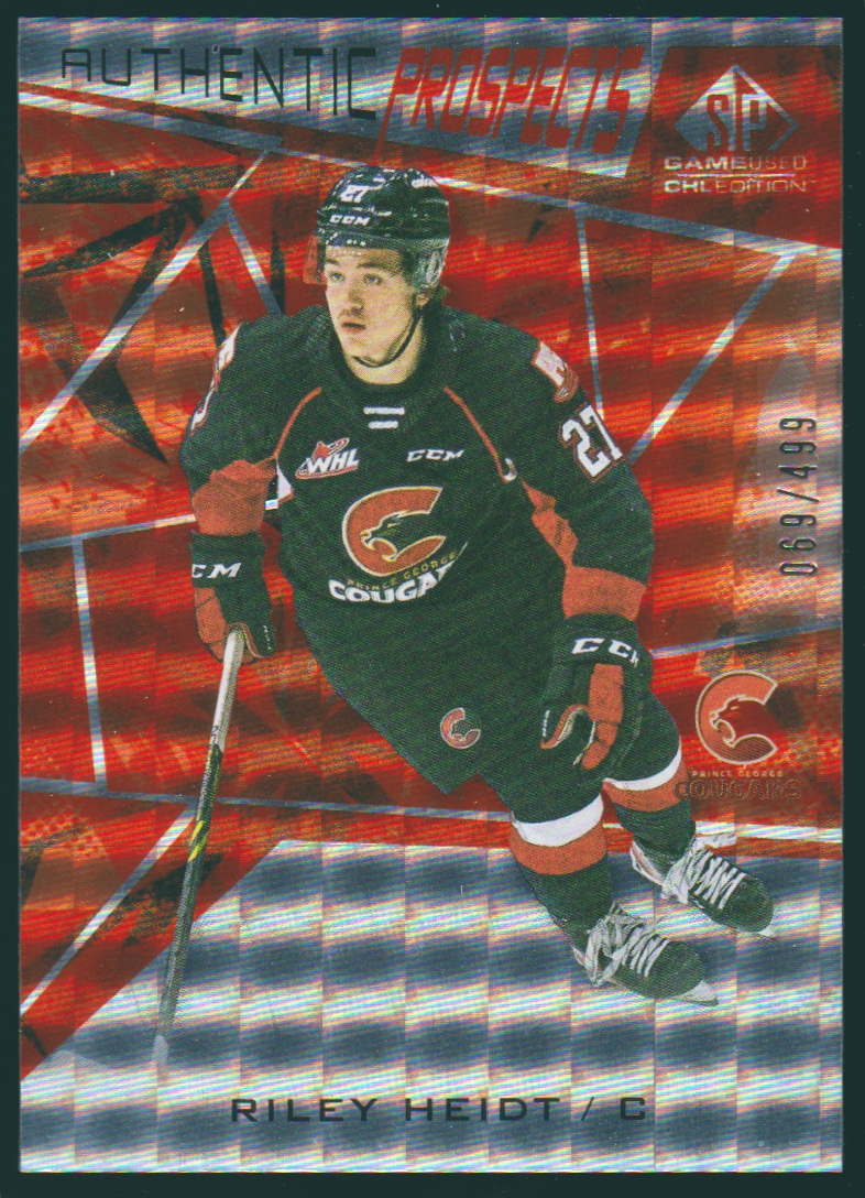 (image for) 2021-22 SP Game Used CHL Orange #22 Riley Heidt