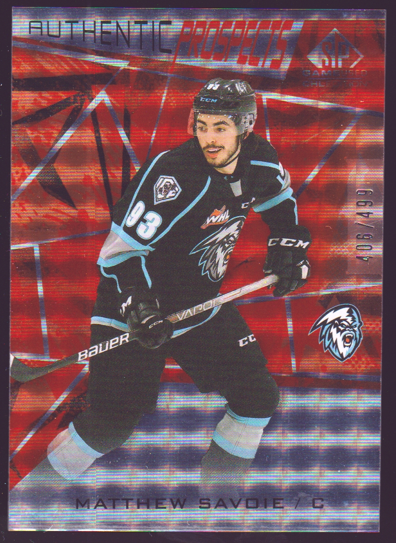 (image for) 2021-22 SP Game Used CHL Orange #55 Matthew Savoie