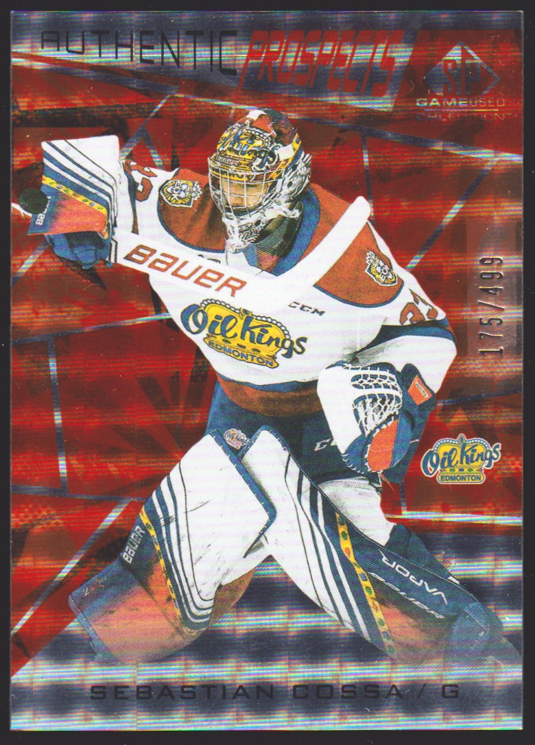 (image for) 2021-22 SP Game Used CHL Orange #15 Sebastian Cossa