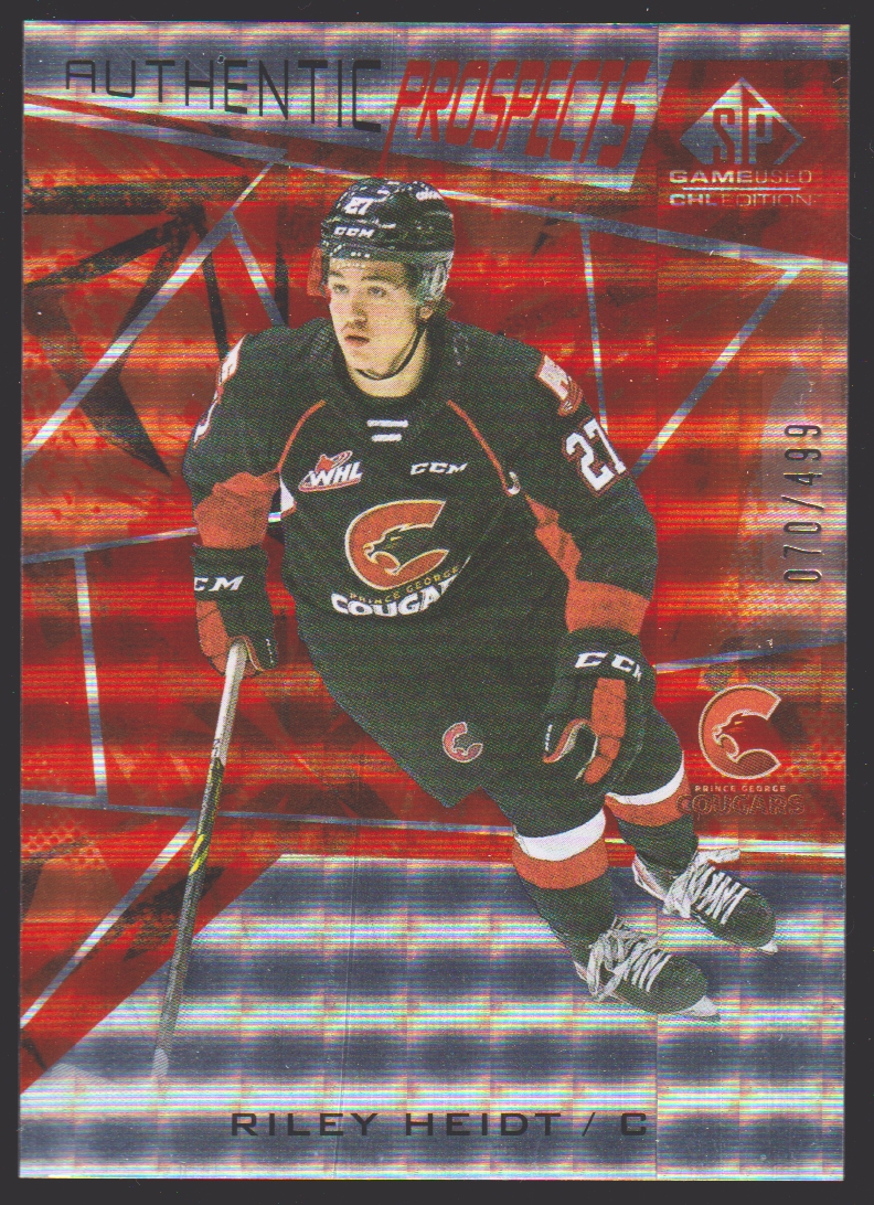 (image for) 2021-22 SP Game Used CHL Orange #22 Riley Heidt