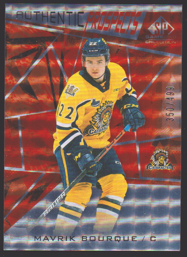 (image for) 2021-22 SP Game Used CHL Orange #39 Mavrik Bourque