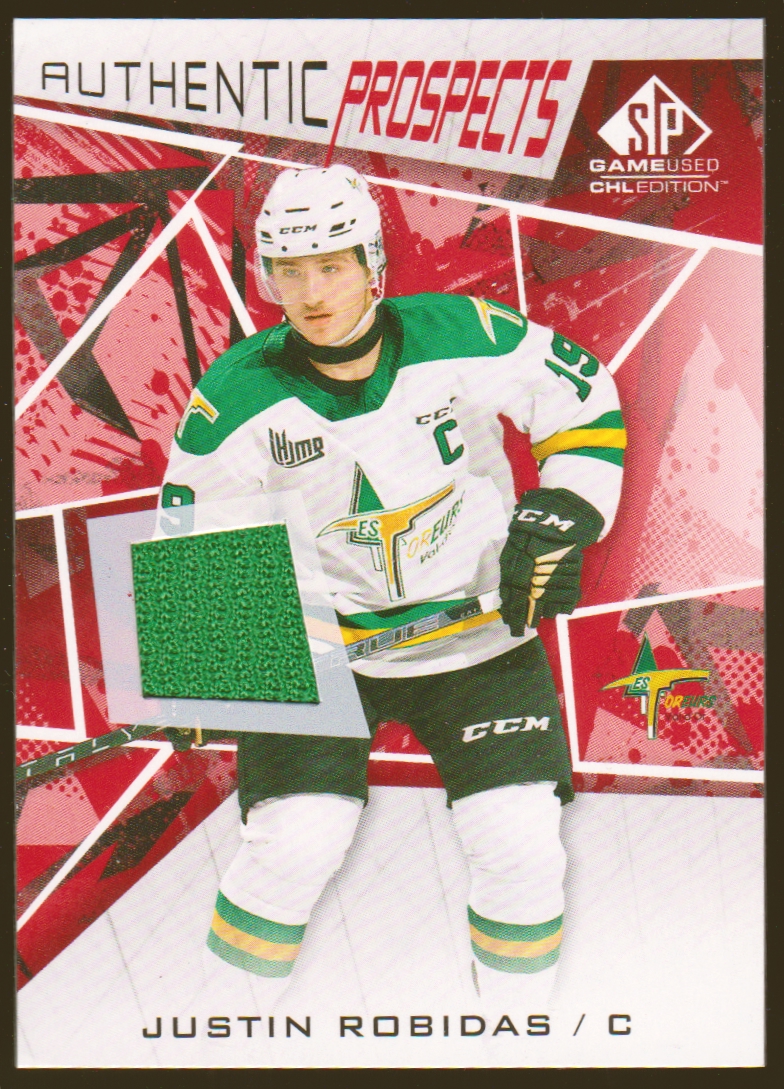 (image for) 2021-22 SP Game Used CHL Jerseys Red #51 Justin Robidas