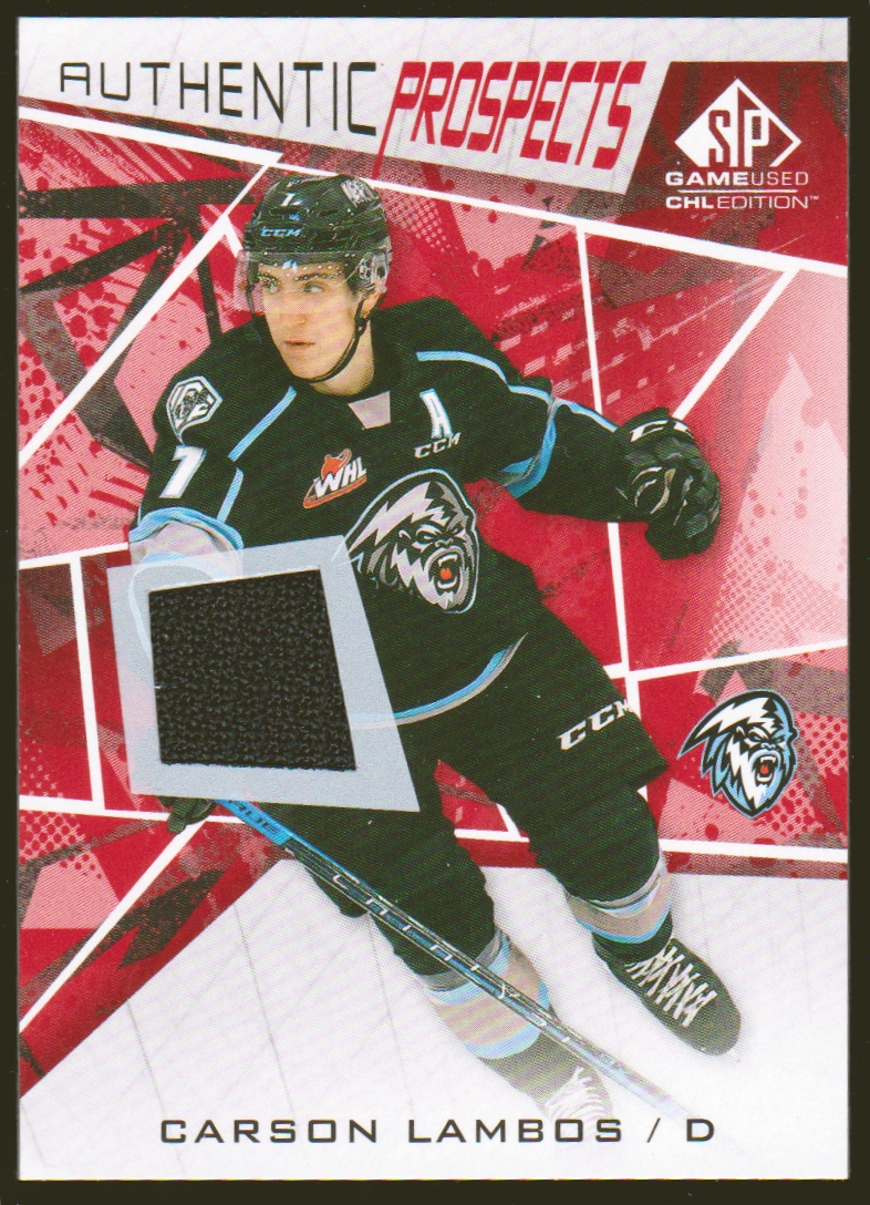 (image for) 2021-22 SP Game Used CHL Jerseys Red #68 Carson Lambos