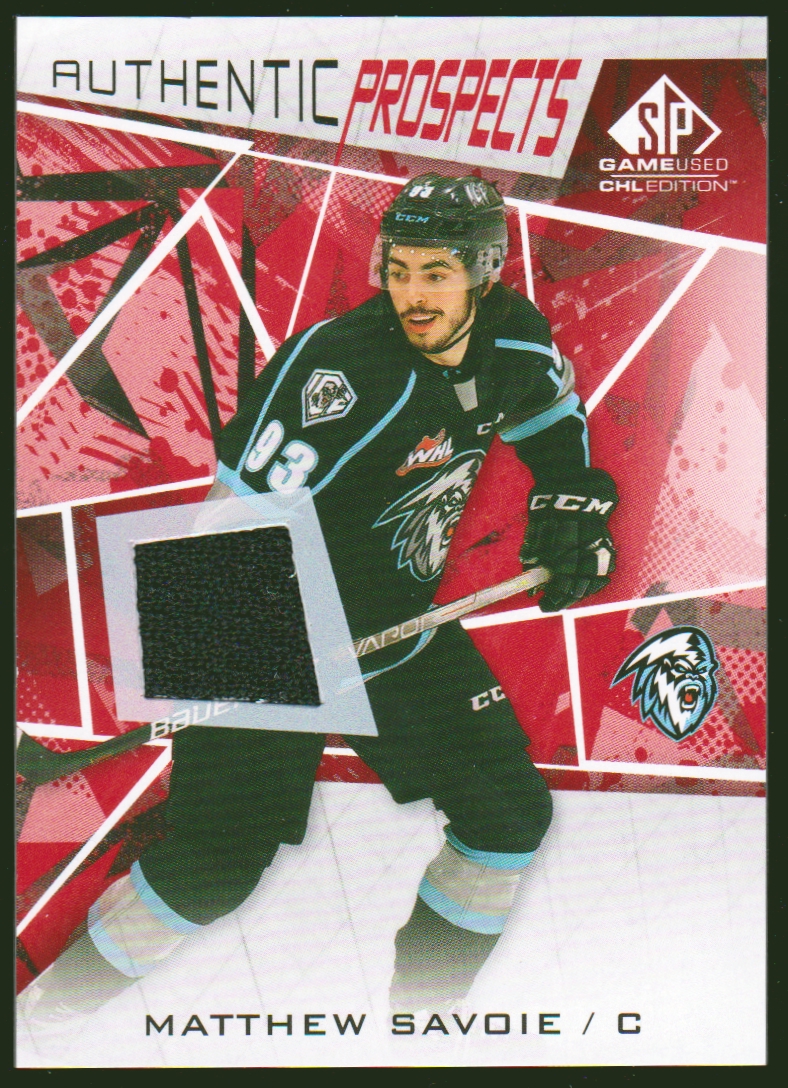 (image for) 2021-22 SP Game Used CHL Jerseys Red #55 Matthew Savoie