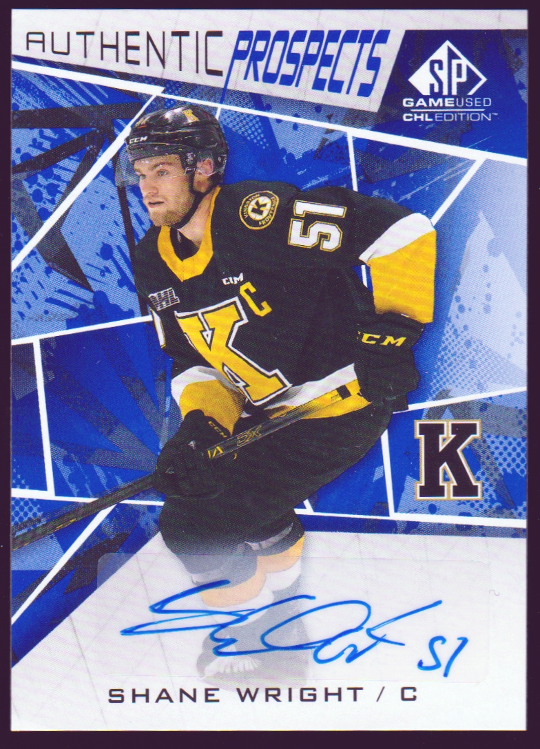 (image for) 2021-22 SP Game Used CHL Autographs Blue #1 Shane Wright