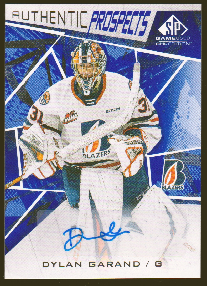 (image for) 2021-22 SP Game Used CHL Autographs Blue #30 Dylan Garand