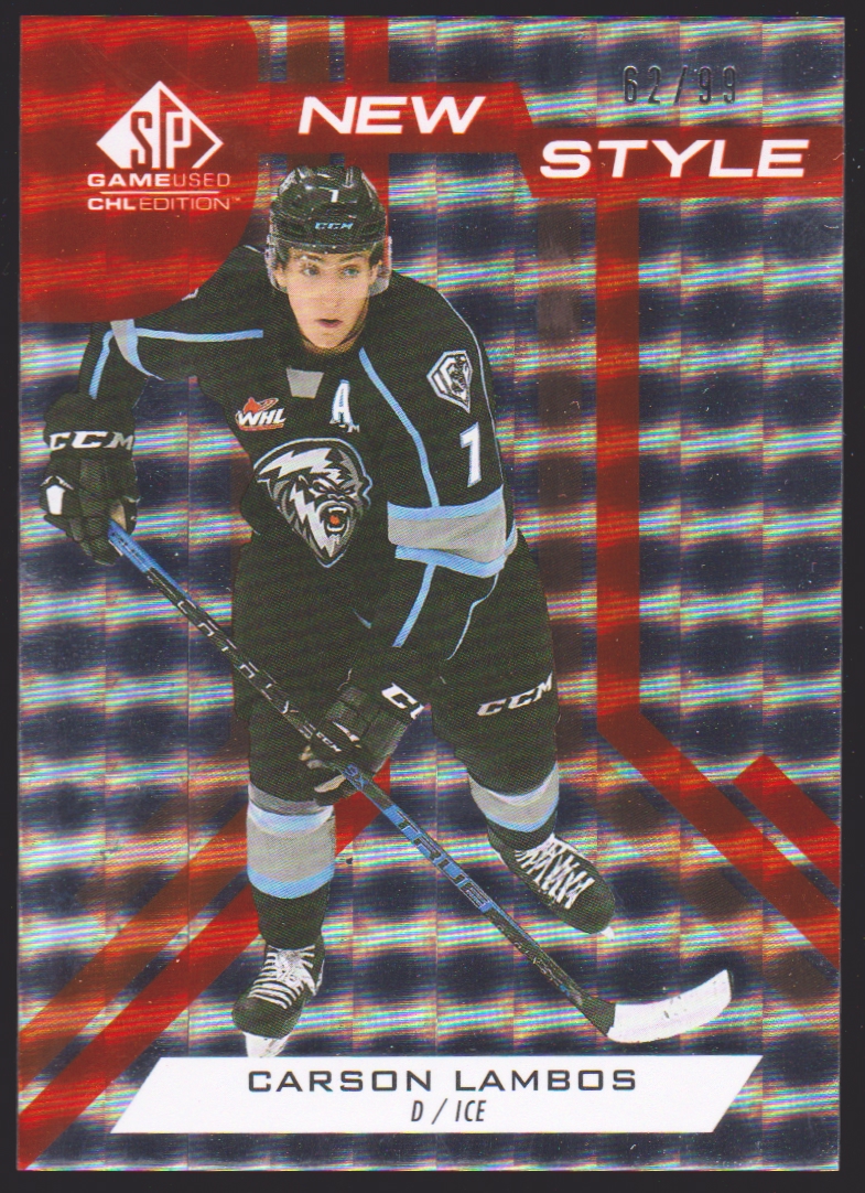 (image for) 2021-22 SP Game Used CHL New Style Orange #NSCL Carson Lambos