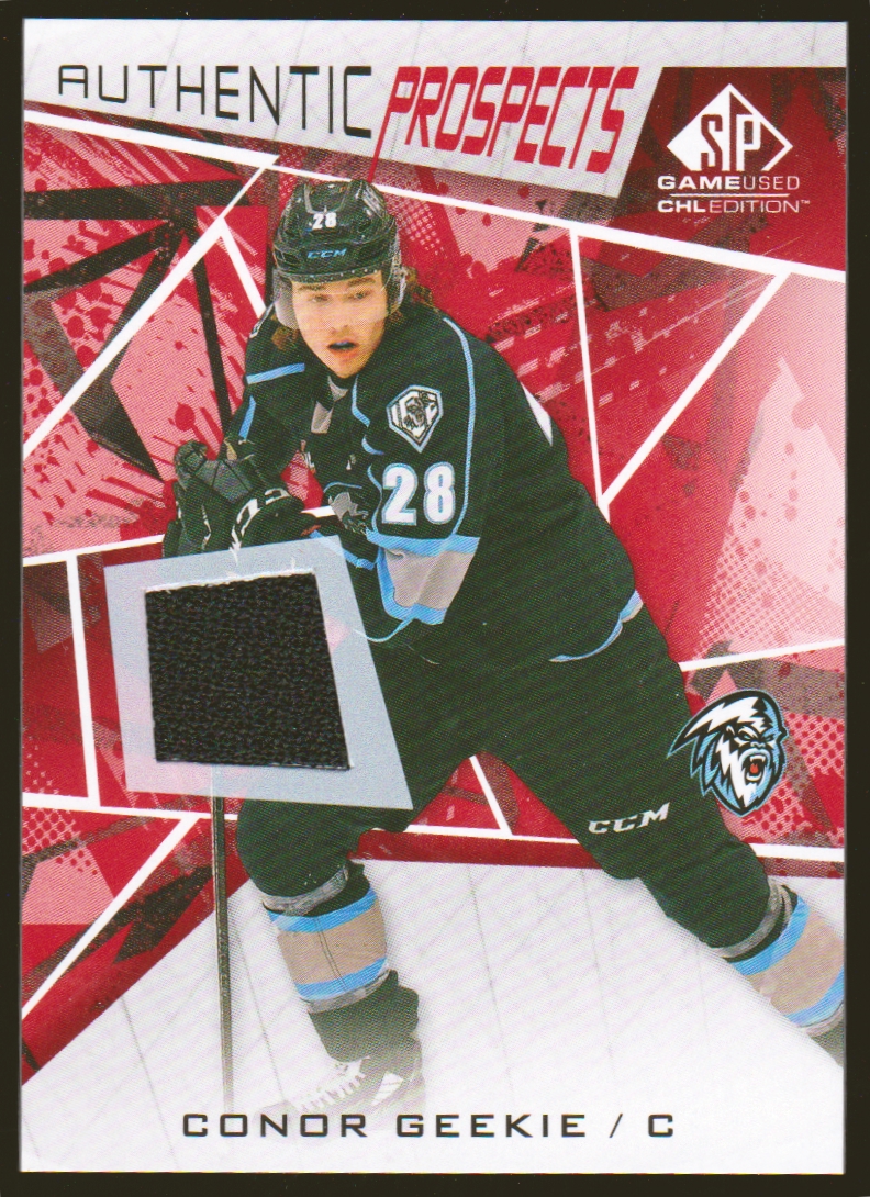 (image for) 2021-22 SP Game Used CHL Jerseys Red #49 Conor Geekie
